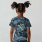 Egypt Nun and Naunet Kid T shirt Primordial Water Gods Cosmic Ocean Infinite Waves
