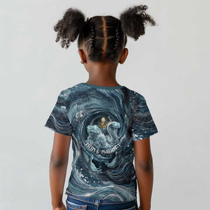 Egypt Nun and Naunet Kid T shirt Primordial Water Gods Cosmic Ocean Infinite Waves
