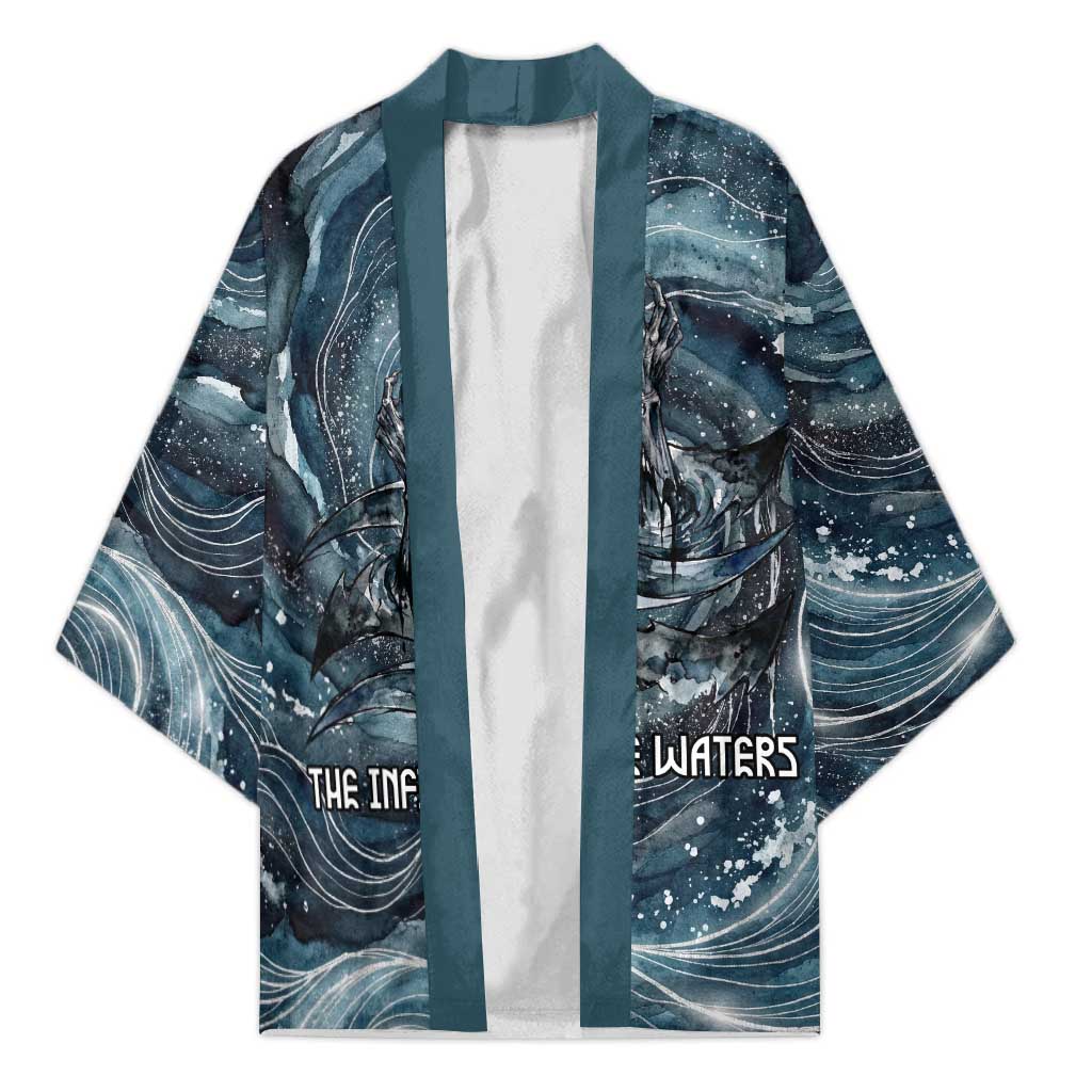 Egypt Nun and Naunet Kimono Primordial Water Gods Cosmic Ocean Infinite Waves
