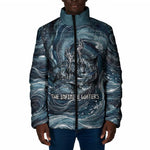 Egypt Nun and Naunet Padded Jacket Primordial Water Gods Cosmic Ocean Infinite Waves