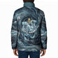 Egypt Nun and Naunet Padded Jacket Primordial Water Gods Cosmic Ocean Infinite Waves
