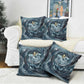 Egypt Nun and Naunet Pillow Cover Primordial Water Gods Cosmic Ocean Infinite Waves
