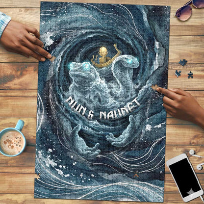 Egypt Nun and Naunet Puzzle Primordial Water Gods Cosmic Ocean Infinite Waves