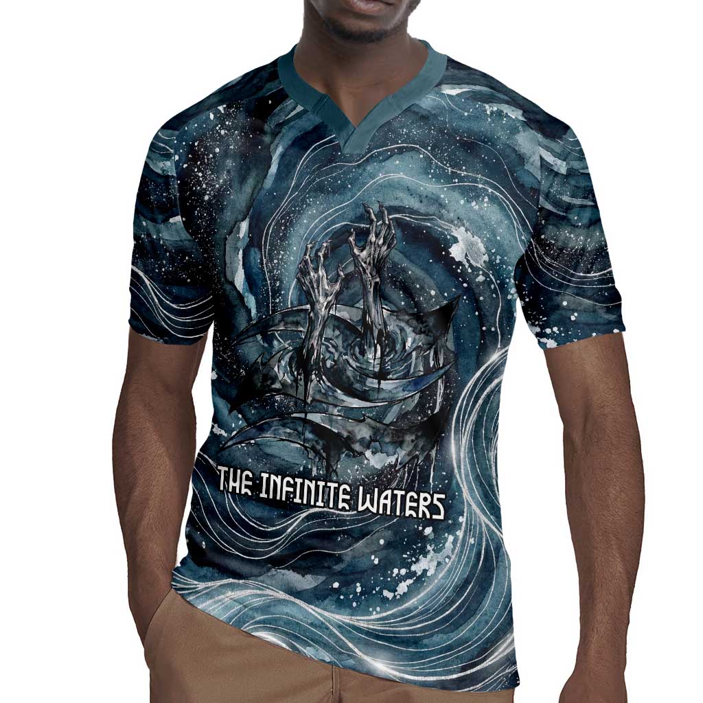Egypt Nun and Naunet Rugby Jersey Primordial Water Gods Cosmic Ocean Infinite Waves