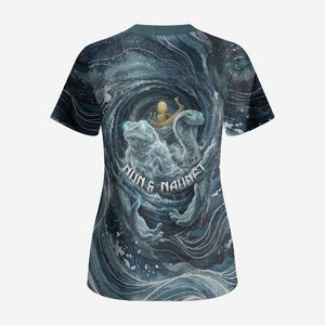 Egypt Nun and Naunet Scrub Top Primordial Water Gods Cosmic Ocean Infinite Waves