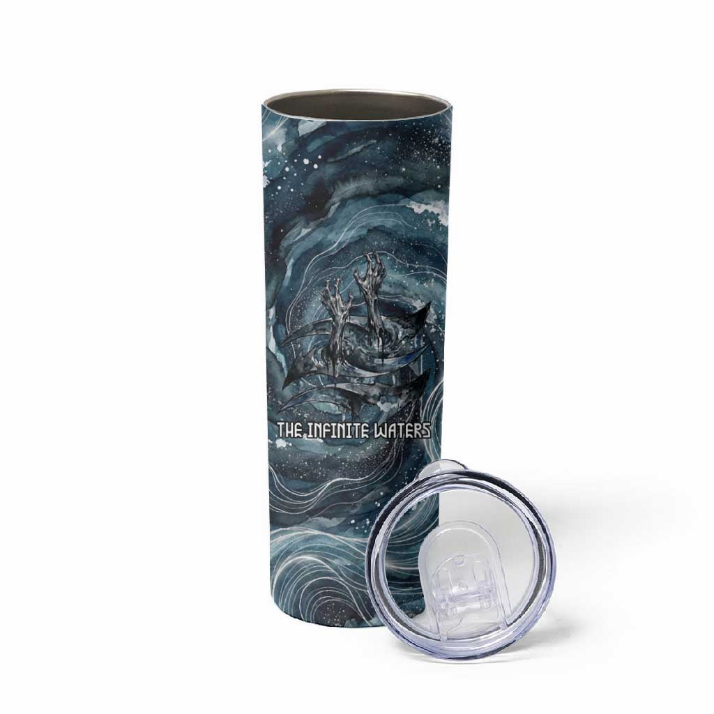 Egypt Nun and Naunet Skinny Tumbler Primordial Water Gods Cosmic Ocean Infinite Waves
