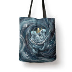 Egypt Nun and Naunet Tote Bag Primordial Water Gods Cosmic Ocean Infinite Waves