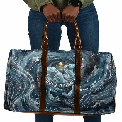Egypt Nun and Naunet Travel Bag Primordial Water Gods Cosmic Ocean Infinite Waves