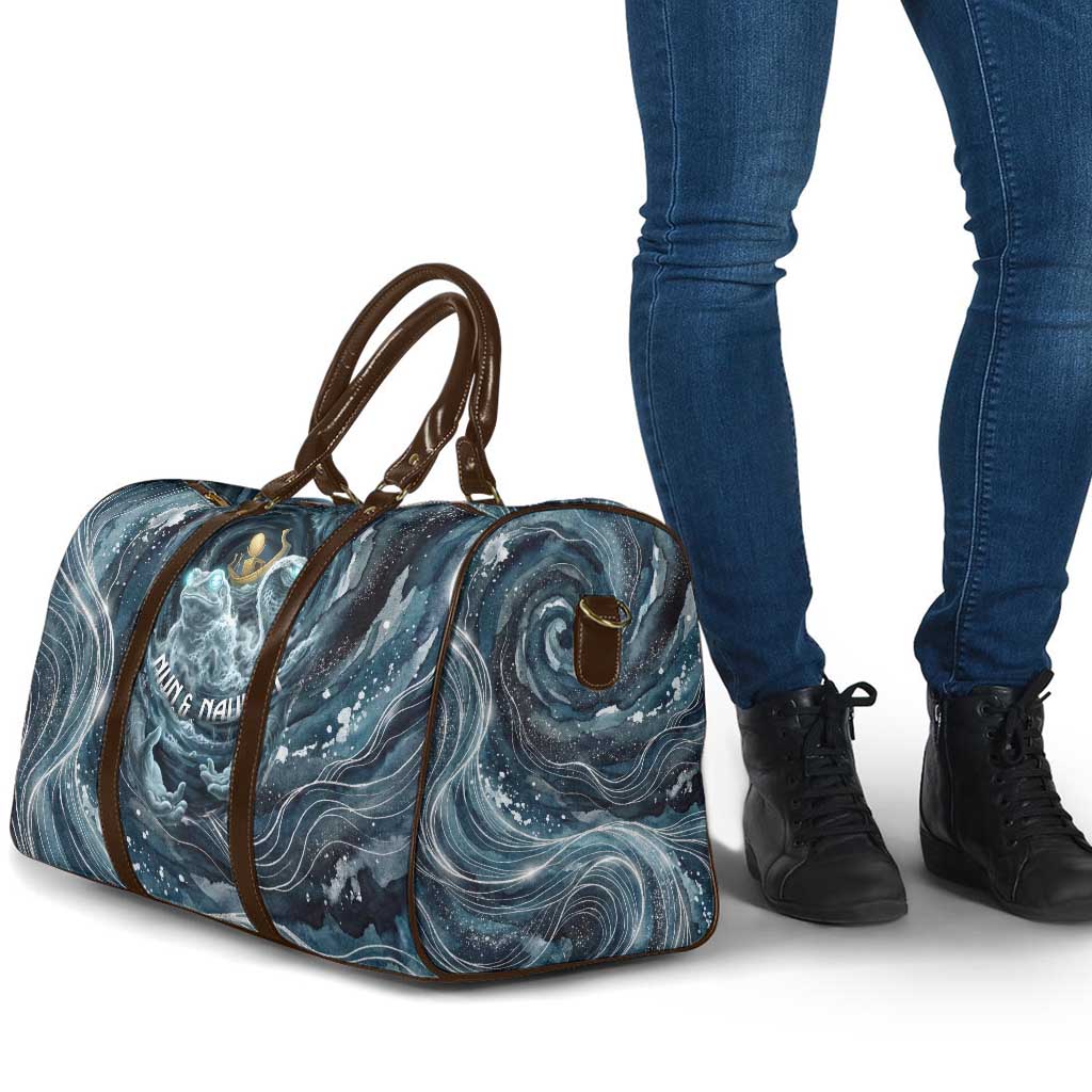 Egypt Nun and Naunet Travel Bag Primordial Water Gods Cosmic Ocean Infinite Waves