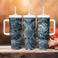 Egypt Nun and Naunet Tumbler With Handle Primordial Water Gods Cosmic Ocean Infinite Waves