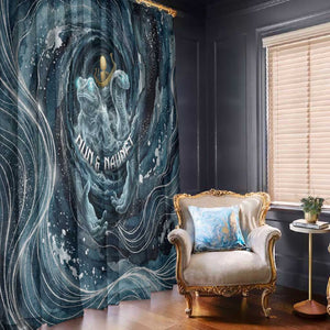 Egypt Nun and Naunet Window Curtain Primordial Water Gods Cosmic Ocean Infinite Waves