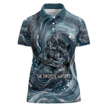 Egypt Nun and Naunet Women Polo Shirt Primordial Water Gods Cosmic Ocean Infinite Waves