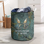 Nun and Naunet Egyptian Laundry Basket Serpent Abyss Design Primordial Gods of Ancient Waters