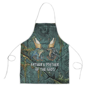 Nun and Naunet Egyptian Apron Serpent Abyss Design Primordial Gods of Ancient Waters