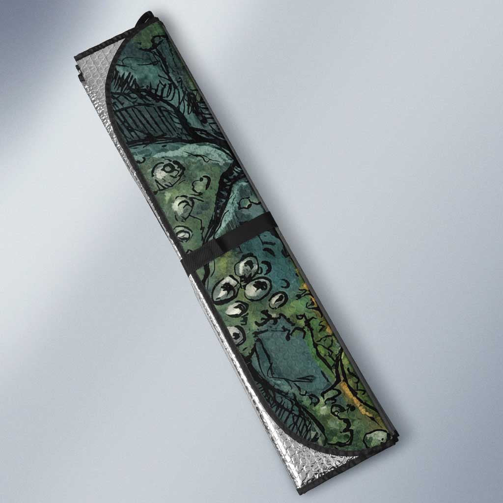 Nun and Naunet Egyptian Auto Sun Shade Serpent Abyss Design Primordial Gods of Ancient Waters