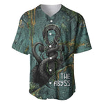 Nun and Naunet Egyptian Baseball Jersey Serpent Abyss Design Primordial Gods of Ancient Waters