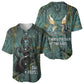 Nun and Naunet Egyptian Baseball Jersey Serpent Abyss Design Primordial Gods of Ancient Waters