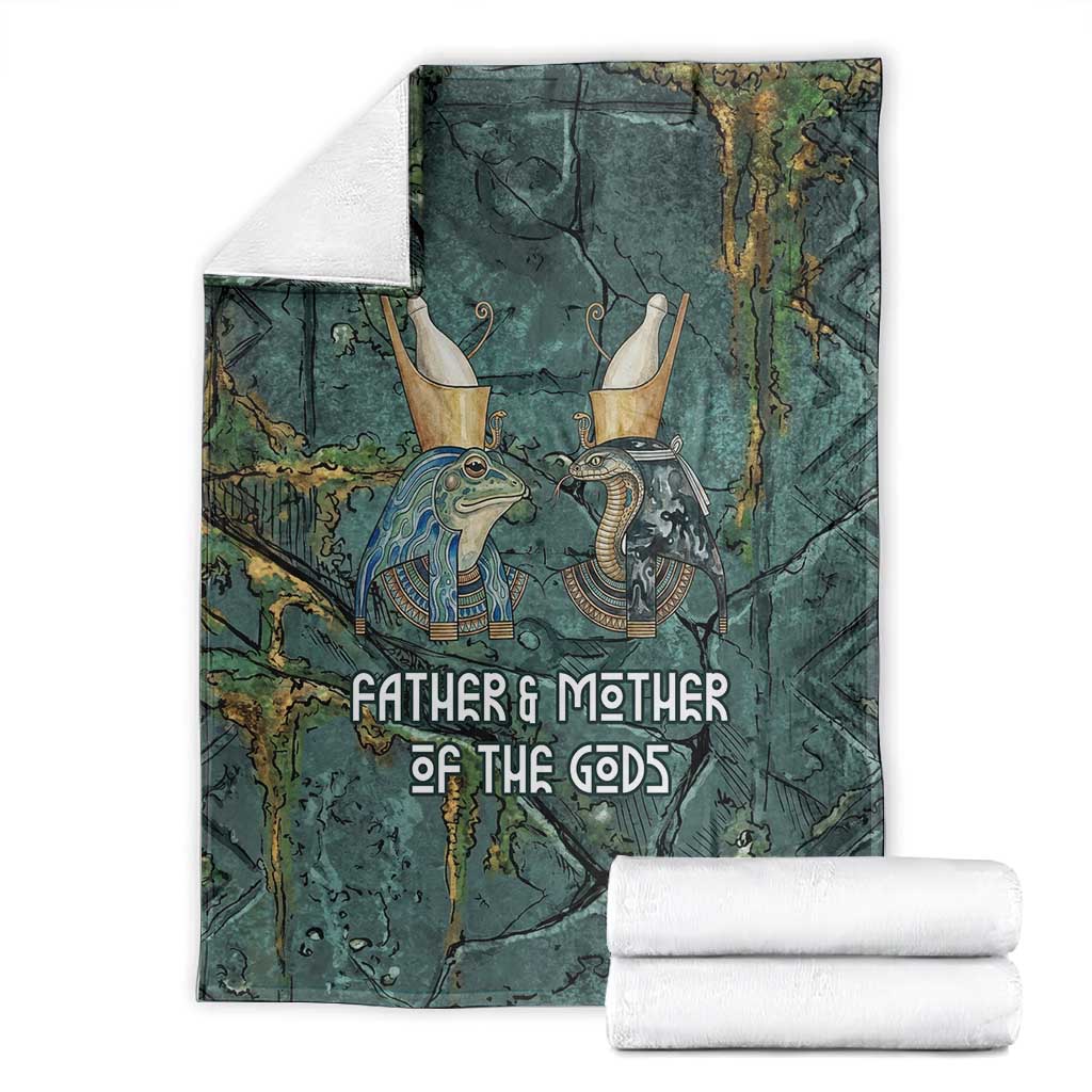 Nun and Naunet Egyptian Blanket Serpent Abyss Design Primordial Gods of Ancient Waters