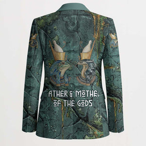 Nun and Naunet Egyptian Blazer Serpent Abyss Design Primordial Gods of Ancient Waters