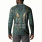 Nun and Naunet Egyptian Button Sweatshirt Serpent Abyss Design Primordial Gods of Ancient Waters