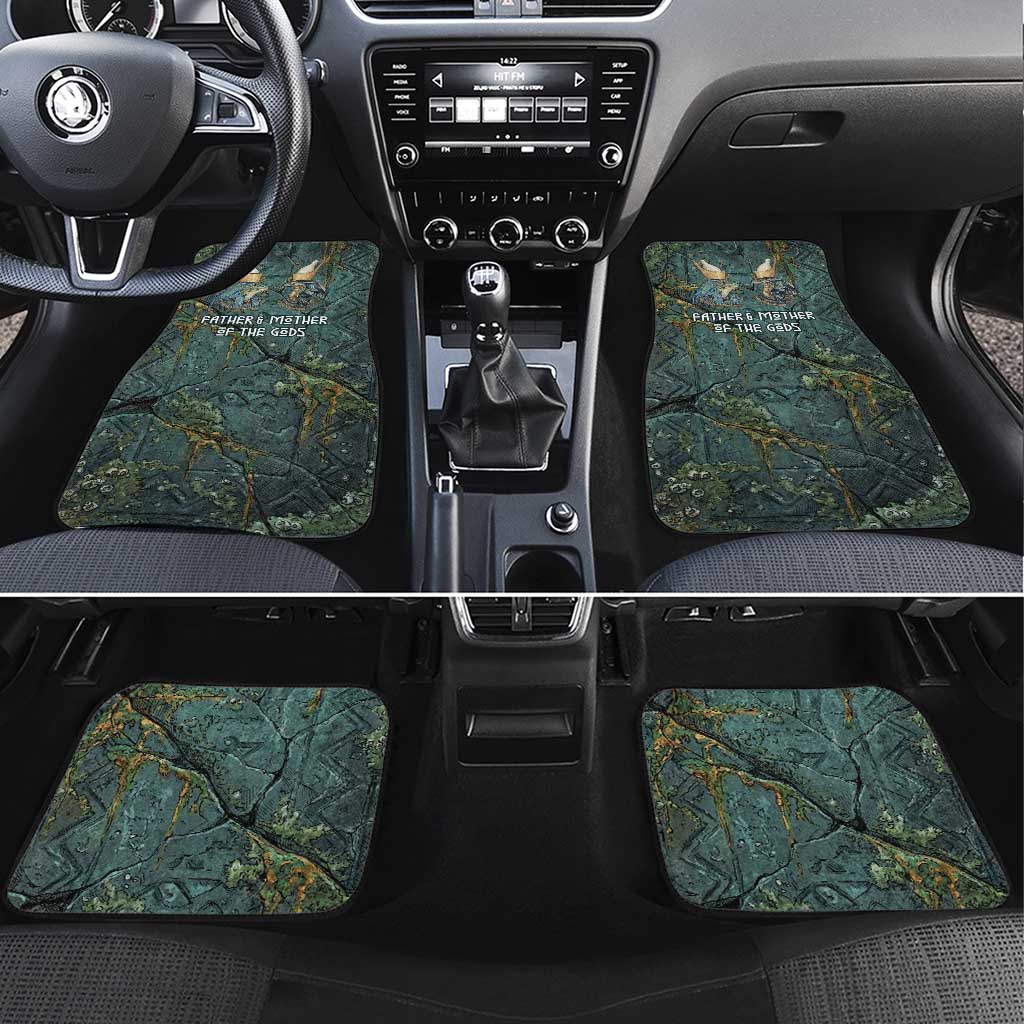 Nun and Naunet Egyptian Car Mats Serpent Abyss Design Primordial Gods of Ancient Waters
