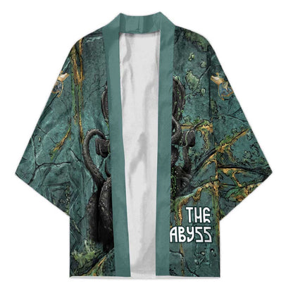 Nun and Naunet Egyptian Kimono Serpent Abyss Design Primordial Gods of Ancient Waters