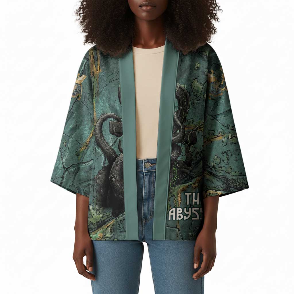 Nun and Naunet Egyptian Kimono Serpent Abyss Design Primordial Gods of Ancient Waters
