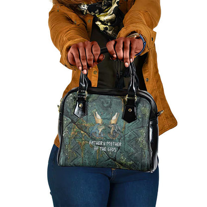 Nun and Naunet Egyptian Shoulder Handbag Serpent Abyss Design Primordial Gods of Ancient Waters