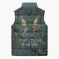 Nun and Naunet Egyptian Sleeveless Puffer Jacket Serpent Abyss Design Primordial Gods of Ancient Waters