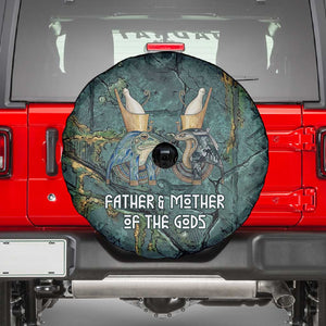 Nun and Naunet Egyptian Spare Tire Cover Serpent Abyss Design Primordial Gods of Ancient Waters