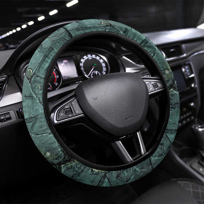 Nun and Naunet Egyptian Steering Wheel Cover Serpent Abyss Design Primordial Gods of Ancient Waters