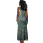 Nun and Naunet Egyptian Tank Maxi Dress Serpent Abyss Design Primordial Gods of Ancient Waters
