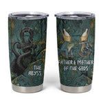 Nun and Naunet Egyptian Tumbler Cup Serpent Abyss Design Primordial Gods of Ancient Waters