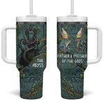 Nun and Naunet Egyptian Tumbler With Handle Serpent Abyss Design Primordial Gods of Ancient Waters