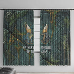 Nun and Naunet Egyptian Window Curtain Serpent Abyss Design Primordial Gods of Ancient Waters