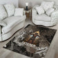 Tatenen Area Rug Rising Hand Design Egyptian God of Creation and Earth Emergence