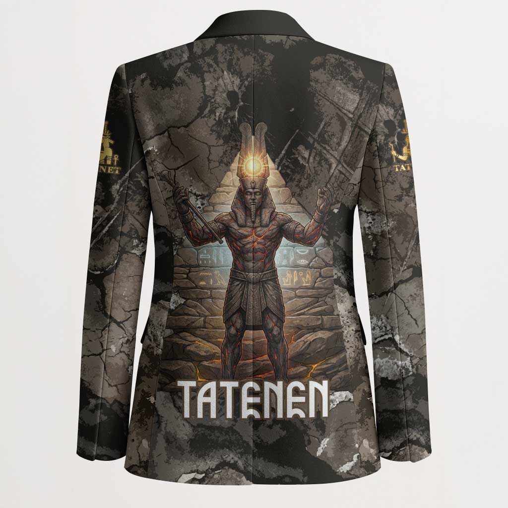 Tatenen Blazer Rising Hand Design Egyptian God of Creation and Earth Emergence