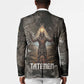 Tatenen Blazer Rising Hand Design Egyptian God of Creation and Earth Emergence
