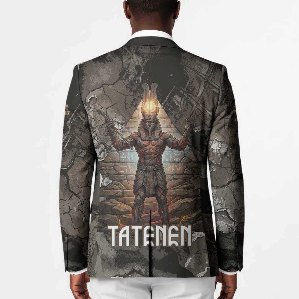 Tatenen Blazer Rising Hand Design Egyptian God of Creation and Earth Emergence