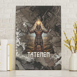 Tatenen Canvas Wall Art Rising Hand Design Egyptian God of Creation and Earth Emergence