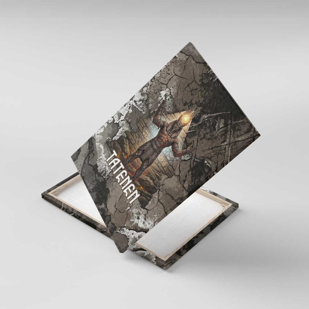 Tatenen Canvas Wall Art Rising Hand Design Egyptian God of Creation and Earth Emergence