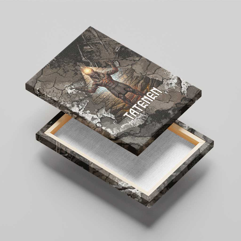 Tatenen Canvas Wall Art Rising Hand Design Egyptian God of Creation and Earth Emergence