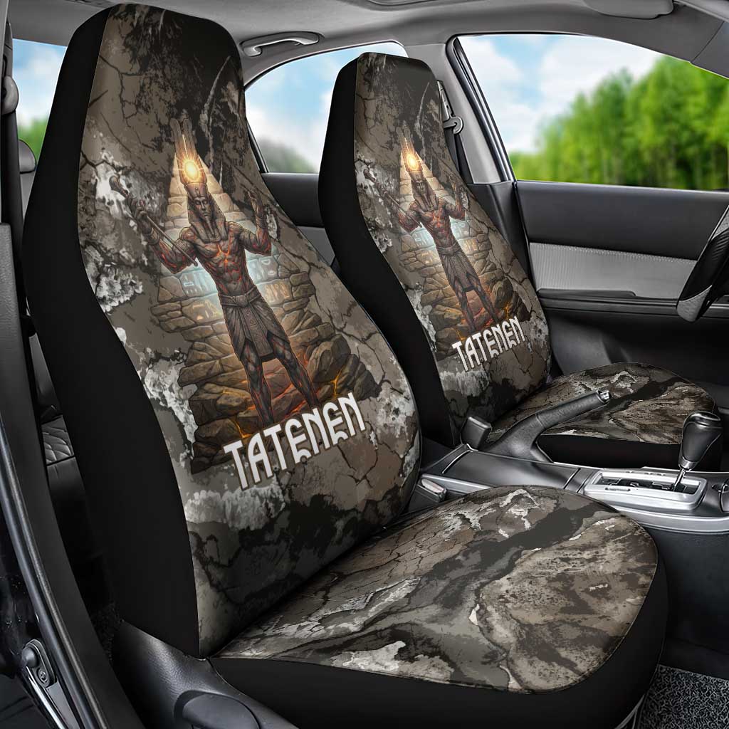 Tatenen Car Seat Cover Rising Hand Design Egyptian God of Creation and Earth Emergence