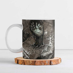 Tatenen Ceramic Mug Rising Hand Design Egyptian God of Creation and Earth Emergence