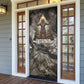 Tatenen Door Cover Rising Hand Design Egyptian God of Creation and Earth Emergence
