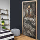 Tatenen Door Cover Rising Hand Design Egyptian God of Creation and Earth Emergence