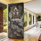 Tatenen Door Cover Rising Hand Design Egyptian God of Creation and Earth Emergence