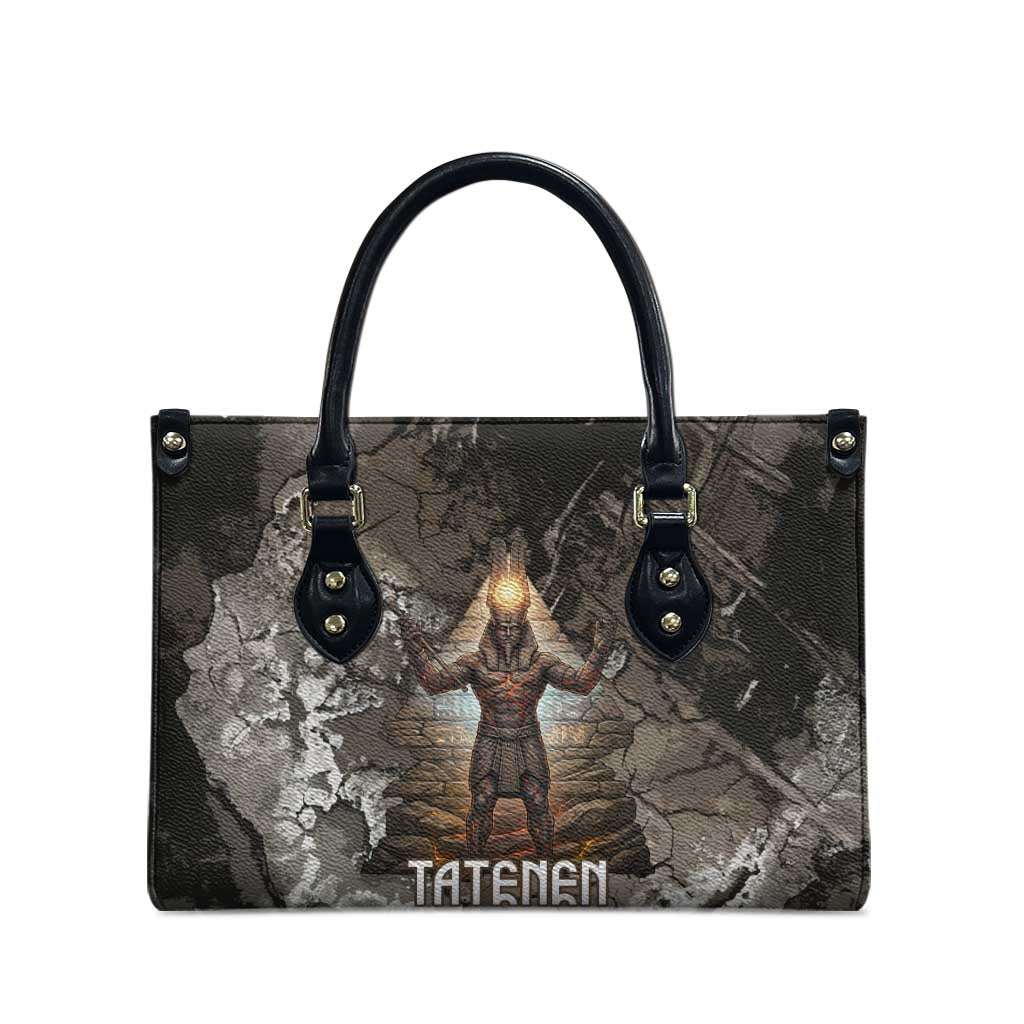 Tatenen Leather Bag Rising Hand Design Egyptian God of Creation and Earth Emergence