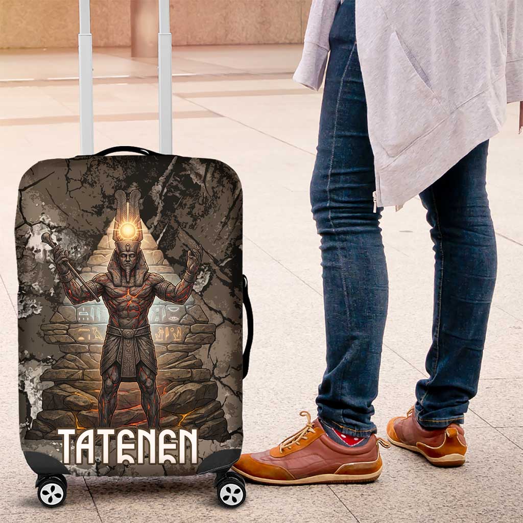 Tatenen Luggage Cover Rising Hand Design Egyptian God of Creation and Earth Emergence