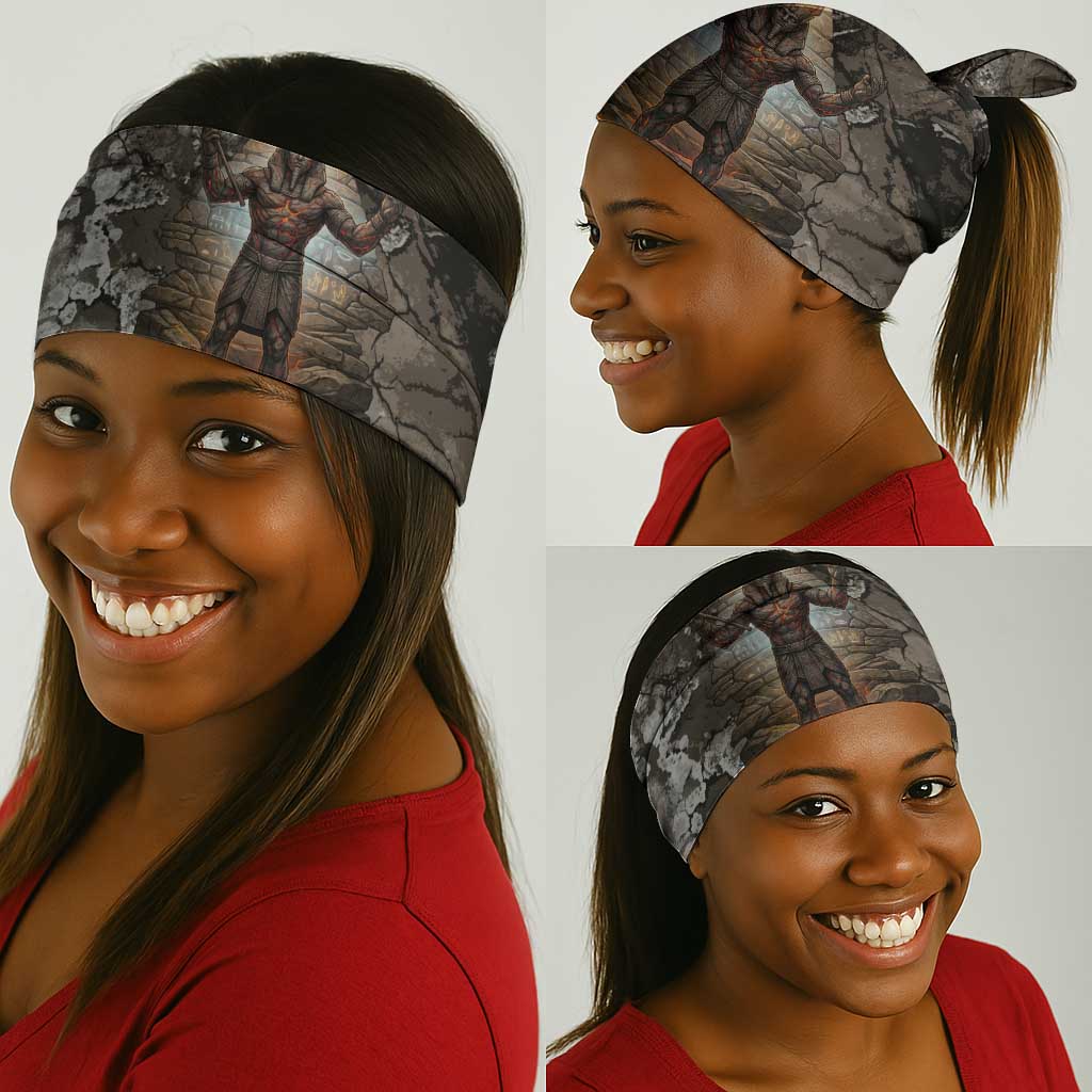 Tatenen Neck Gaiter Rising Hand Design Egyptian God of Creation and Earth Emergence